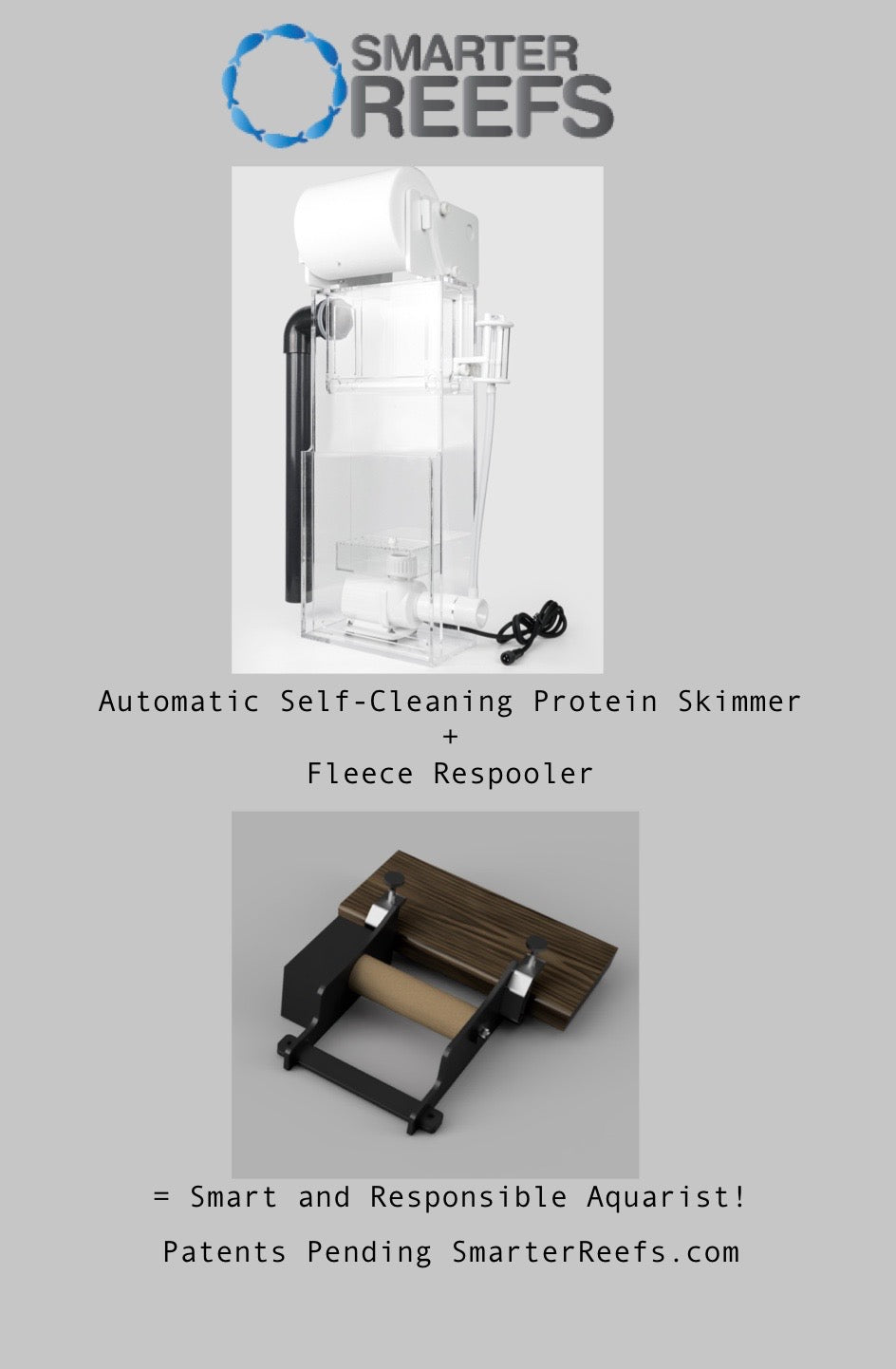 Self-Cleaning Protein Skimmer 150 with Refleece Fleece Respooler – Smarter  Reefs